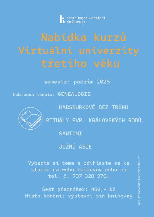 - nabídka kurzů univerzity třetího věku pro senory