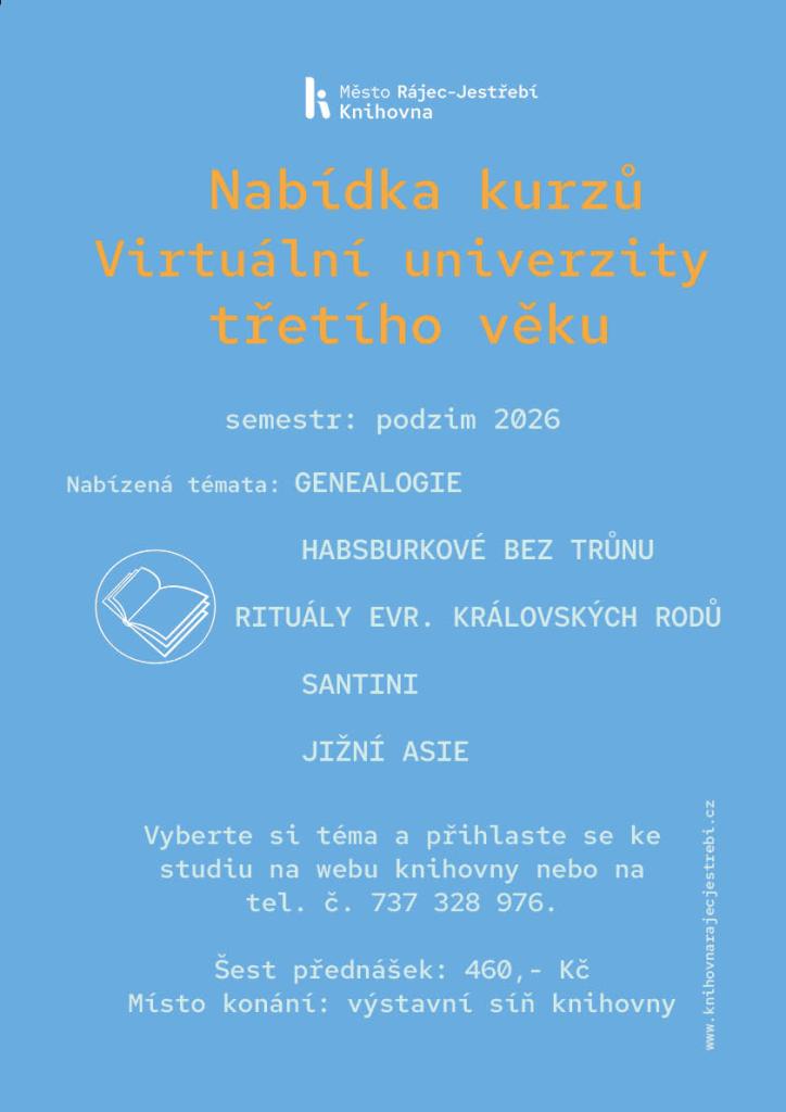 - nabídka kurzů univerzity třetího věku pro senory